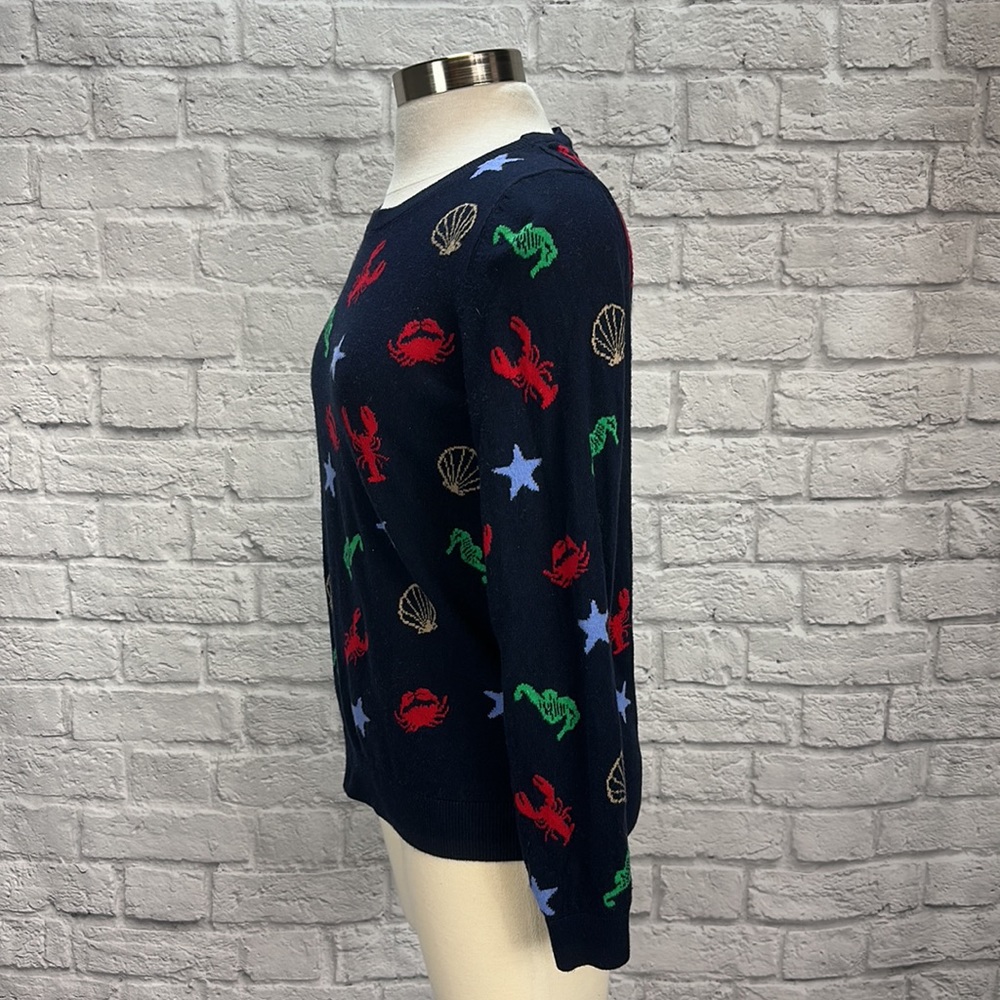 Talbots Sea Animal Crew Neck Sweater, Sz M - Picture 4 of 7